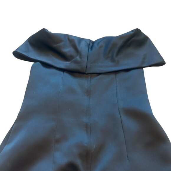 Victor Costa Vintage Black Off-Shoulder Sheath Dress Flower Size 14 Women's - Picture 10 of 16